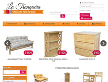 Tablet Screenshot of muebles-latranquera.com